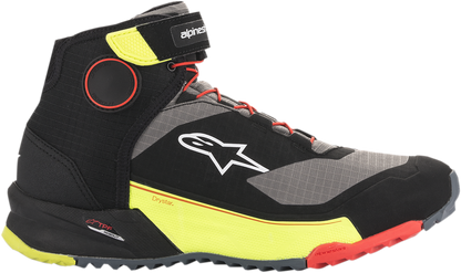 Alpinestars CR-X Drystar® Shoes - Black/Red/Yellow Fluorescent