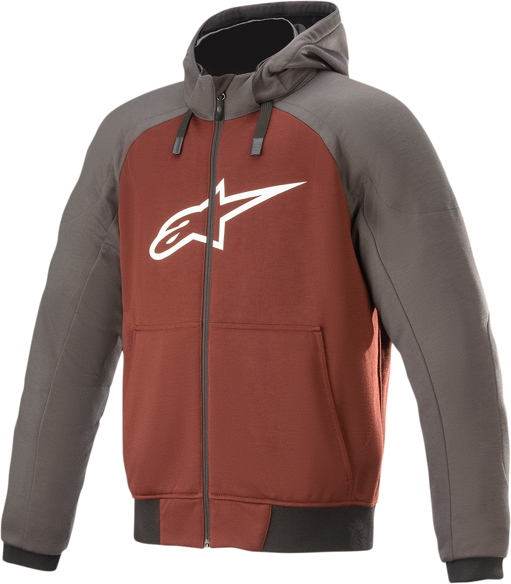 Alpinestars Chrome Hoodie - Gray/Burnt Orange