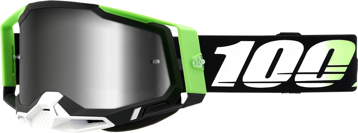 100% Racecraft 2 Goggle - Kalkuta - Silver Mirror Lens 50010-00006