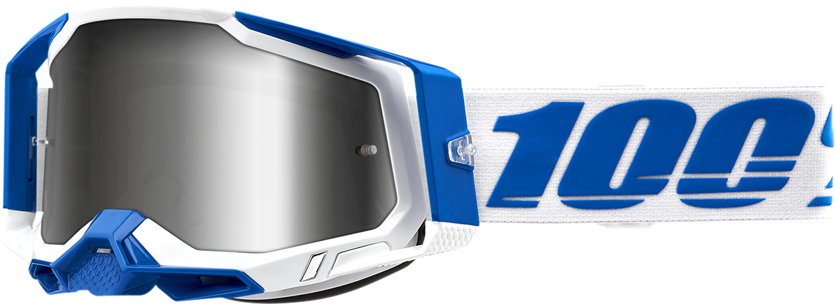 100% Racecraft 2 Goggle - Isola - Flash Silver Mirror Lens 50010-00005