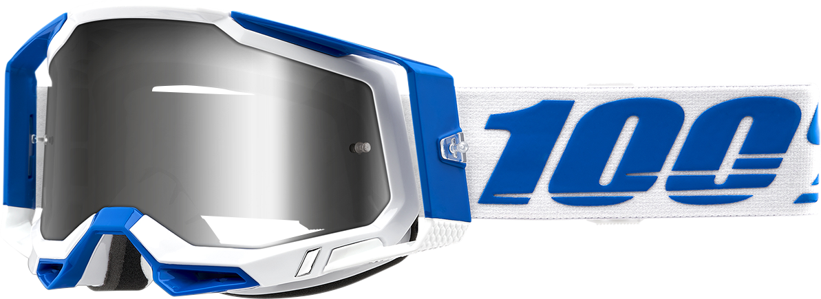 100% Racecraft 2 Goggle - Isola - Flash Silver Mirror Lens 50010-00005
