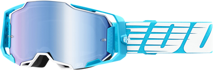 100% Armega Goggle - Oversized Sky - Blue Mirror Lens 50005-00010