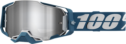 100% Armega Goggle - Albar - Flash Silver Mirror Lens 50005-00005