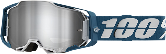 100% Armega Goggle - Albar - Flash Silver Mirror Lens 50005-00005