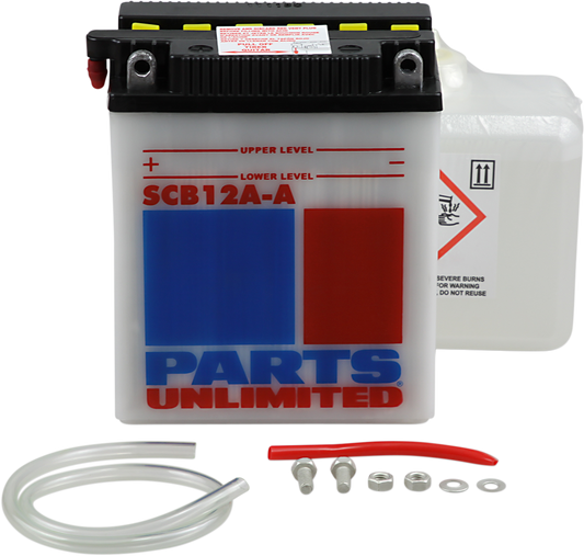 PARTS UNLIMITED Battery - YB12A-A with Sensor SCB12A-A-FP