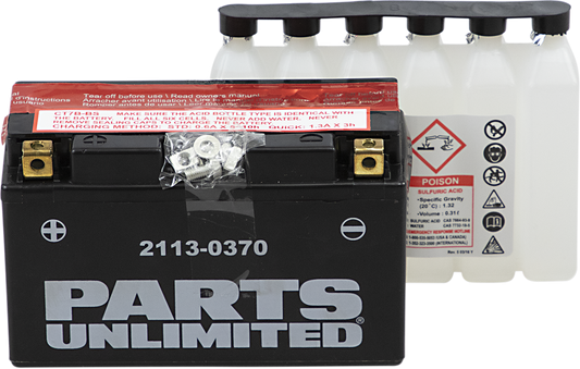 PARTS UNLIMITED AGM Battery - YT7B-BS CT7B-BS