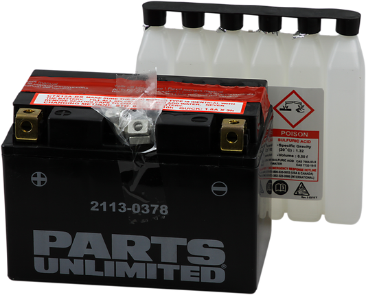 PARTS UNLIMITED AGM Battery - YTX12A-BS CTX12A-BS