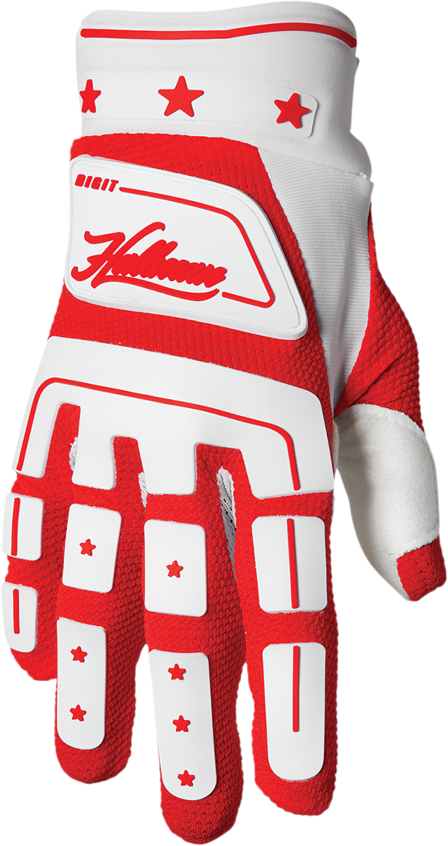 Thor Hallman Digit Gloves - White/Red