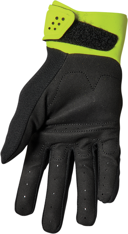 Thor Spectrum Gloves - Black/Acid