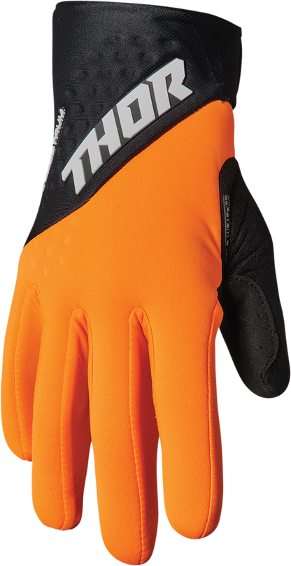 Thor Spectrum Cold Weather Gloves - Orange/Black
