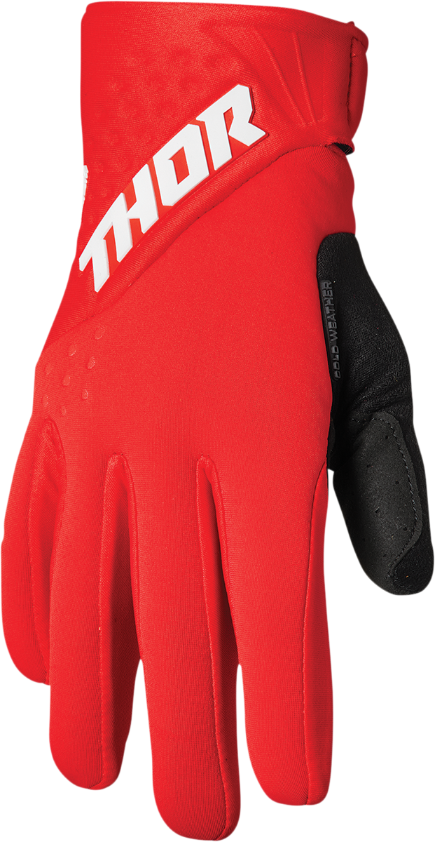 Thor Spectrum Cold Weather Gloves - Red/White