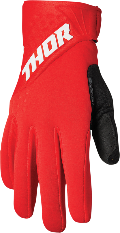 Thor Spectrum Cold Weather Gloves - Red/White