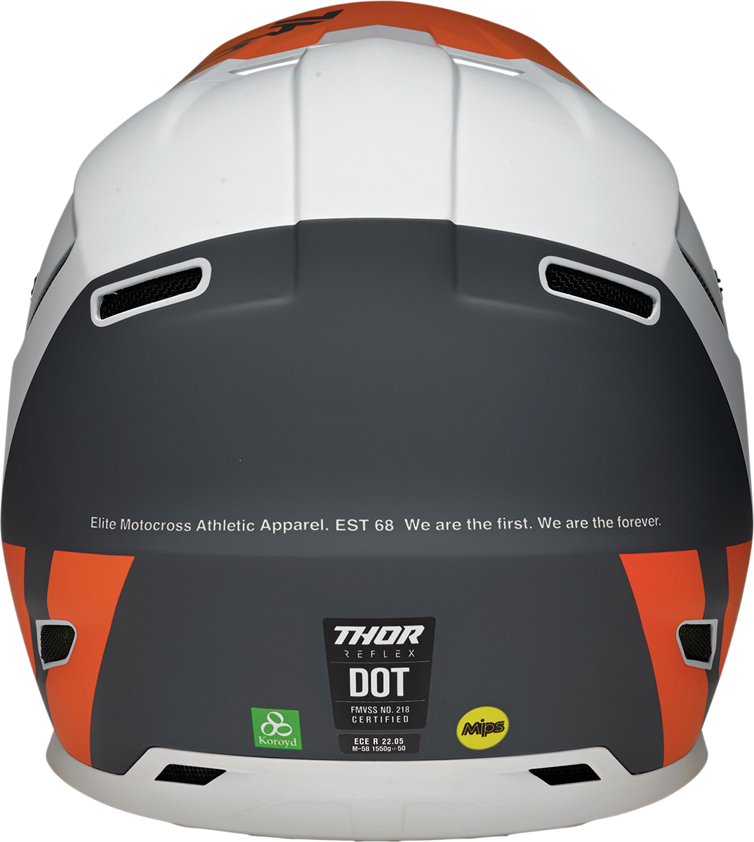 THOR Reflex Helmet - Cube - MIPS® - Gray/Orange - XS 0110-7461