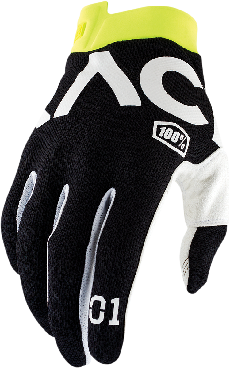 100% Racr iTrack Gloves - Black