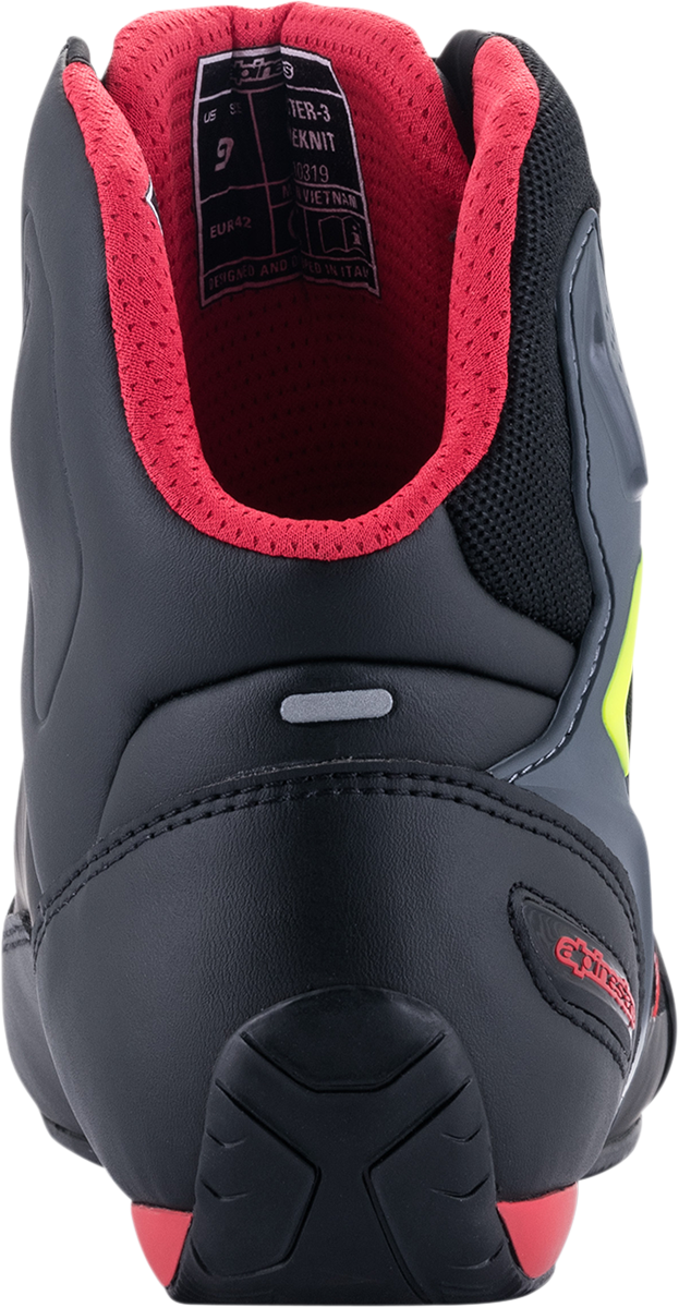 Alpinestars Faster-3 Rideknit® Shoes - Black/Red/Yellow