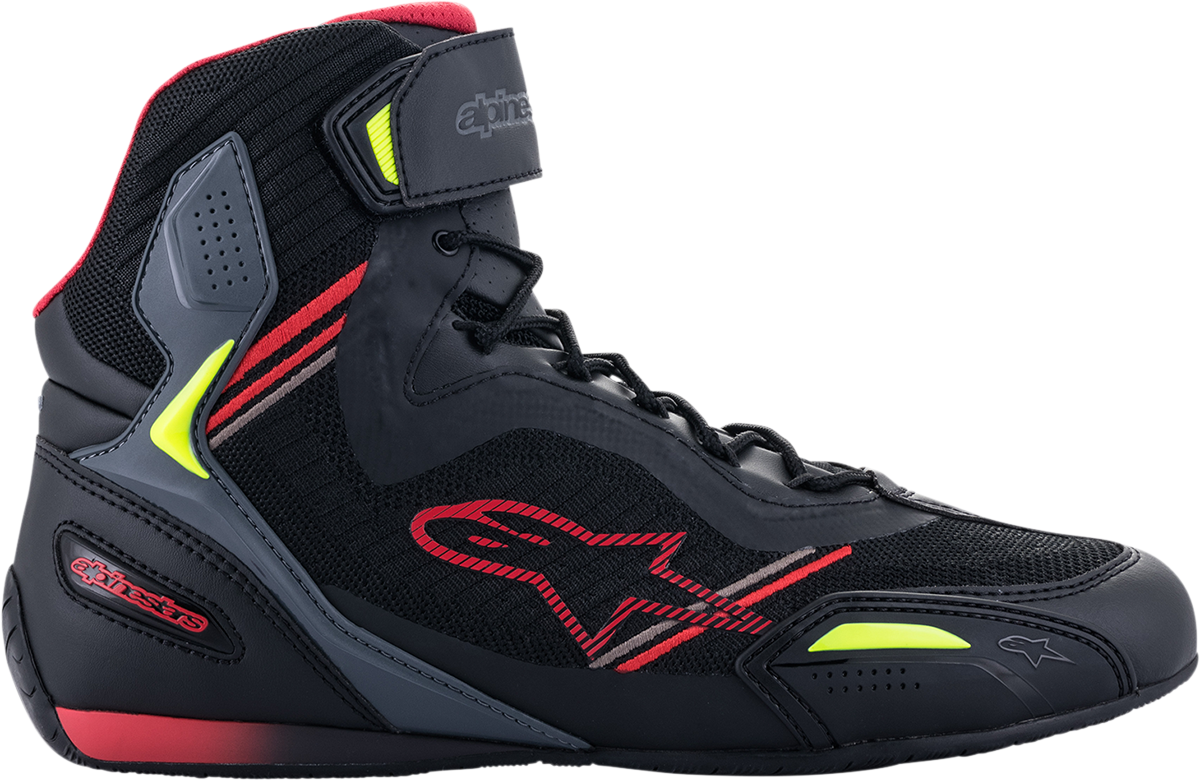 Alpinestars Faster-3 Rideknit® Shoes - Black/Red/Yellow