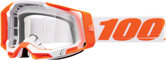 100% Racecraft 2 Goggle - Orange - Clear Lens 50009-00013