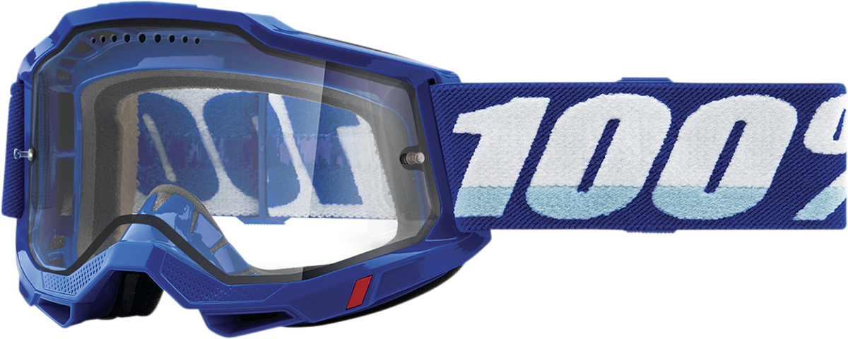 100% Accuri 2 Enduro MTB Goggle - Blue - Clear Lens 50016-00002
