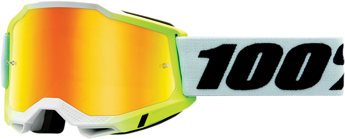 100% Accuri 2 Goggle - Dunder - Yellow Mirror Lens 50014-00015