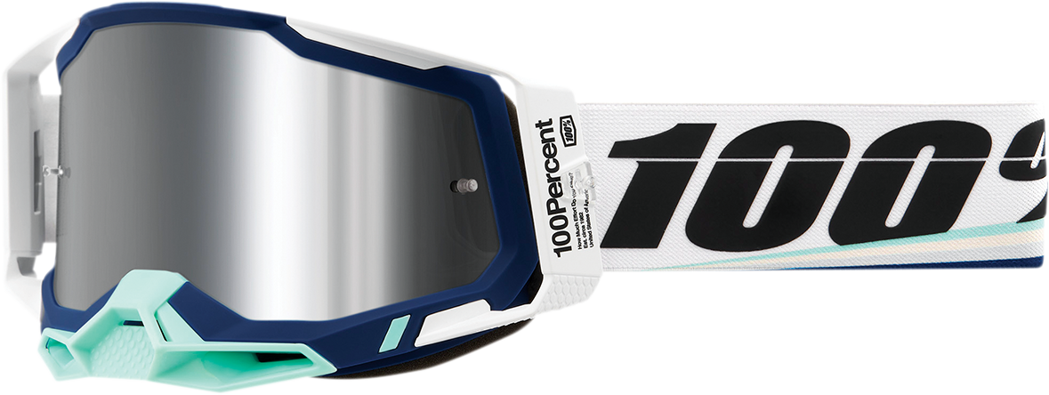 100% Racecraft 2 Goggle - Arsham - Flash Silver Mirror Lens 50010-00011