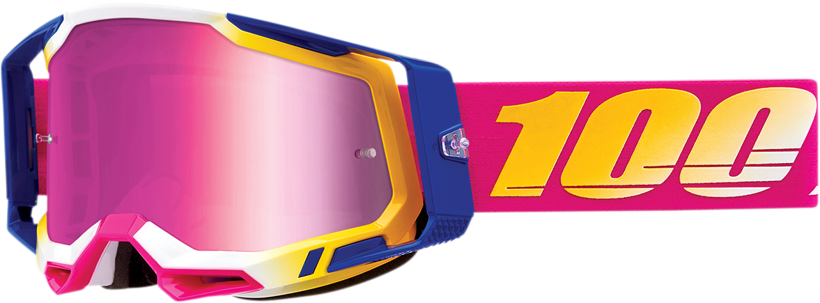 100% Racecraft 2 Goggle - Mission - Pink Mirror Lens 50010-00012