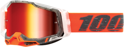 100% Racecraft 2 Goggle - Schrute - Red Mirror Lens 50010-00014
