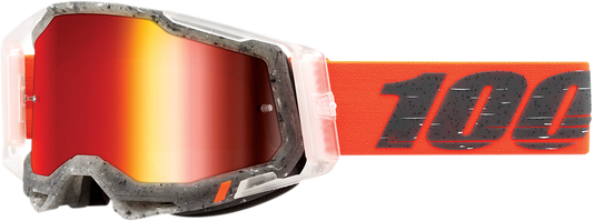 100% Racecraft 2 Goggle - Schrute - Red Mirror Lens 50010-00014