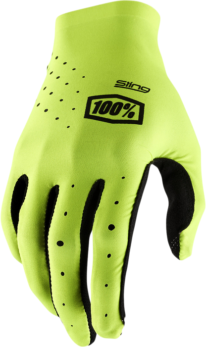 100% Sling MX Gloves - Fluorescent Yellow