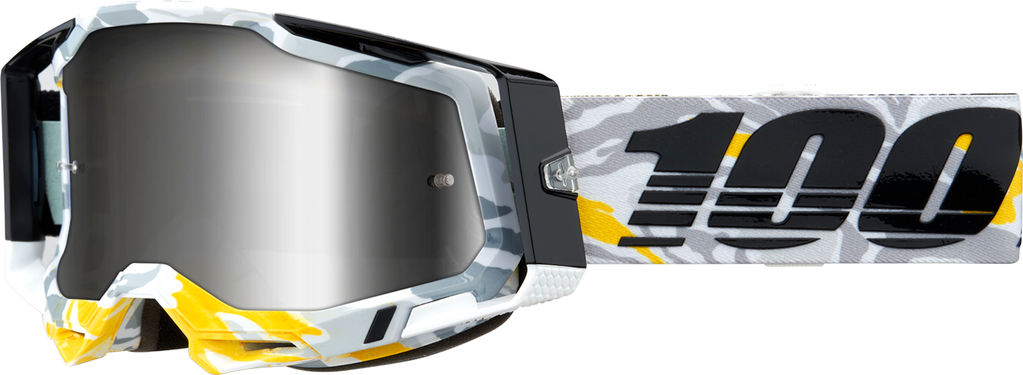100% Racecraft 2 Goggle - Korb - Silver Mirror Lens 50010-00019