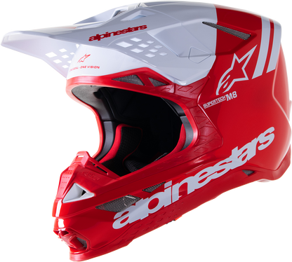 ALPINESTARS Supertech M8 Helmet - Radium 2 - MIPS? - Gloss Red/White - Large 8301523-3012-LG