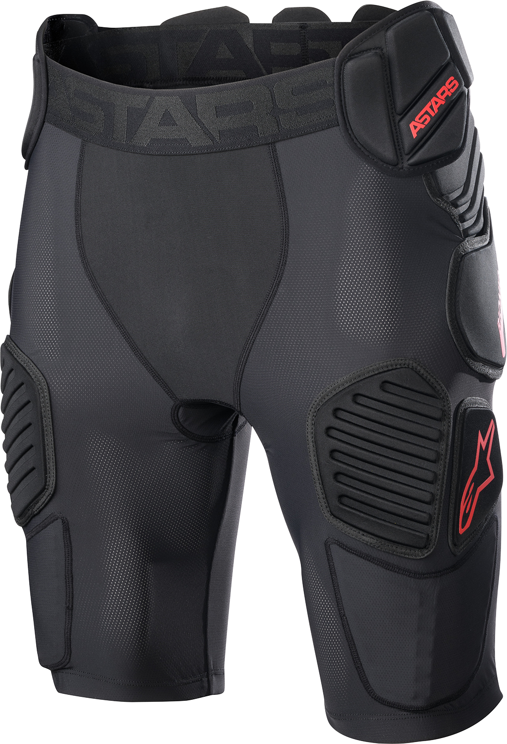 ALPINESTARS Bionic Pro Protection Shorts - Black/Red - 2XL 6507523-13-2X