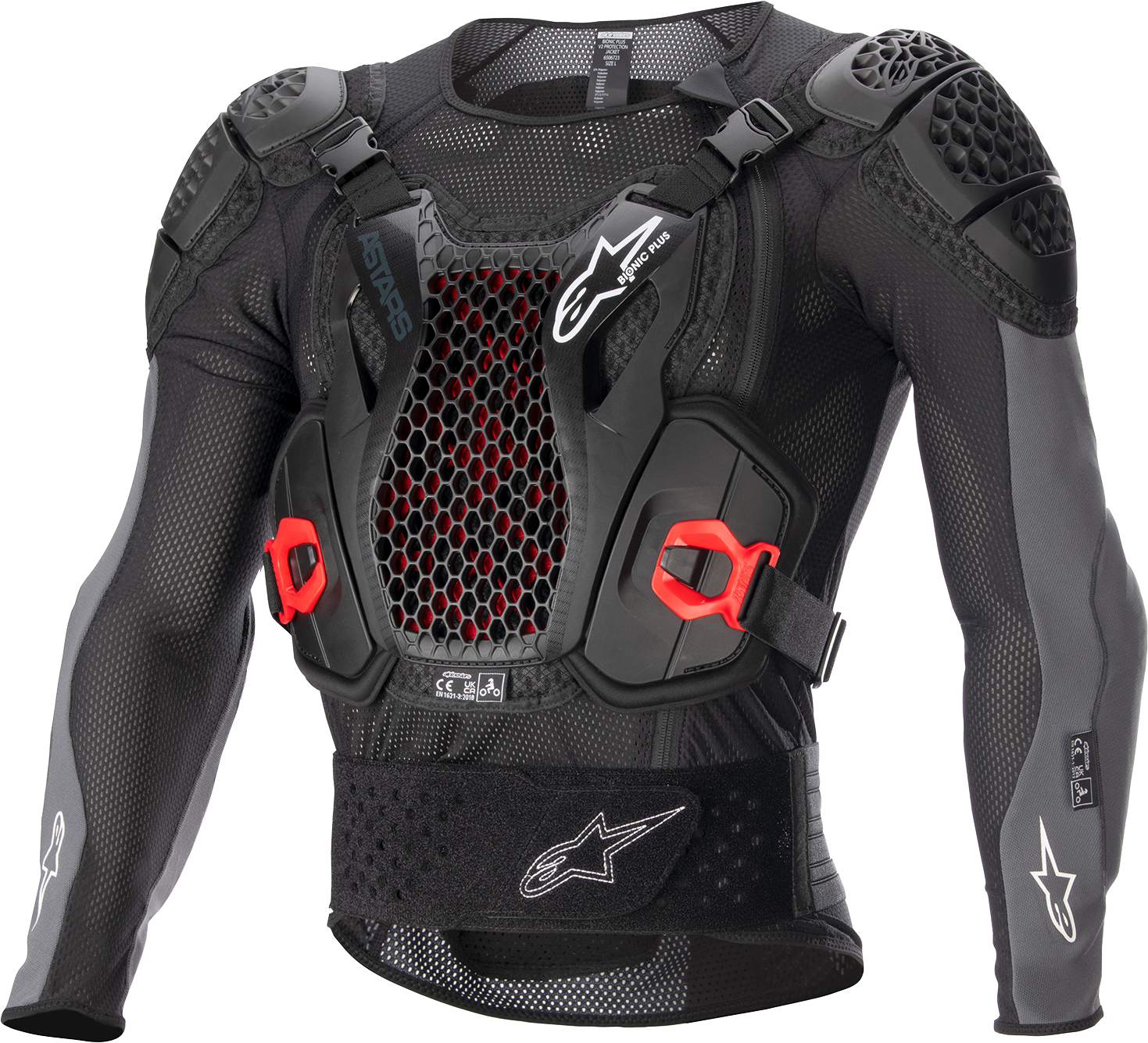 ALPINESTARS Bionic Plus v2 Protection Jacket - Black/Anthracite/Red - Small 6506723-1036-S