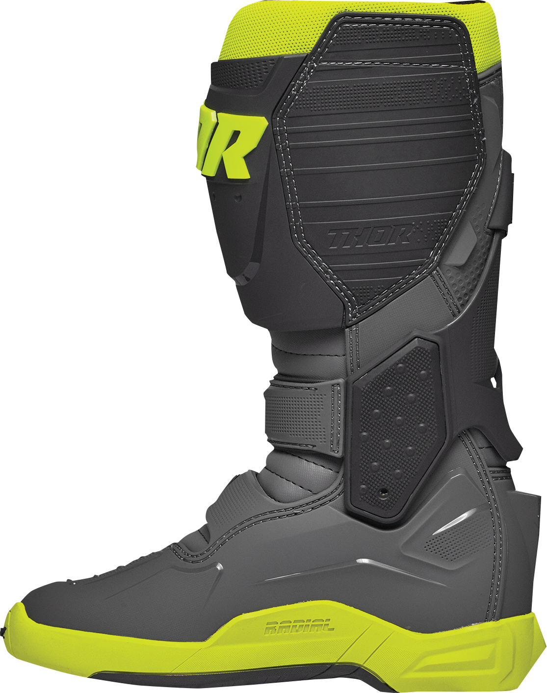 Thor Radial Boots - Gray/Fluorescent Yellow
