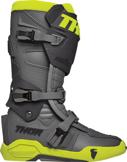 Thor Radial Boots - Gray/Fluorescent Yellow