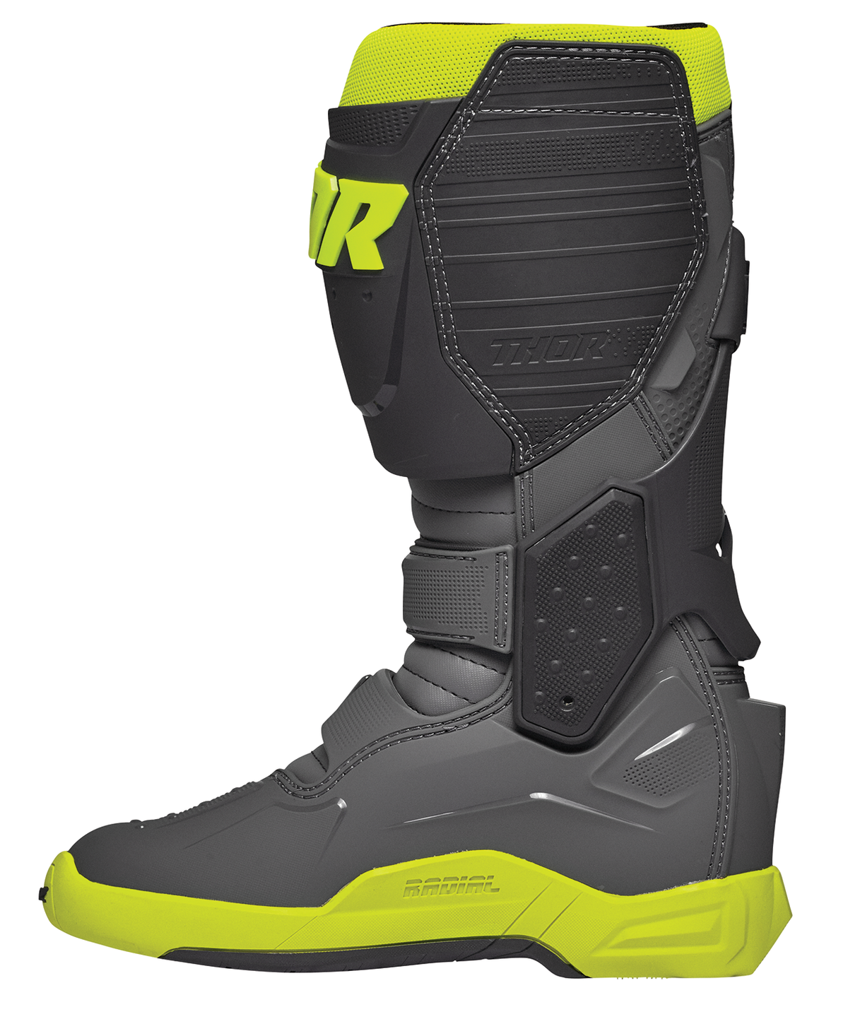 Thor Radial Boots - Gray/Fluorescent Yellow