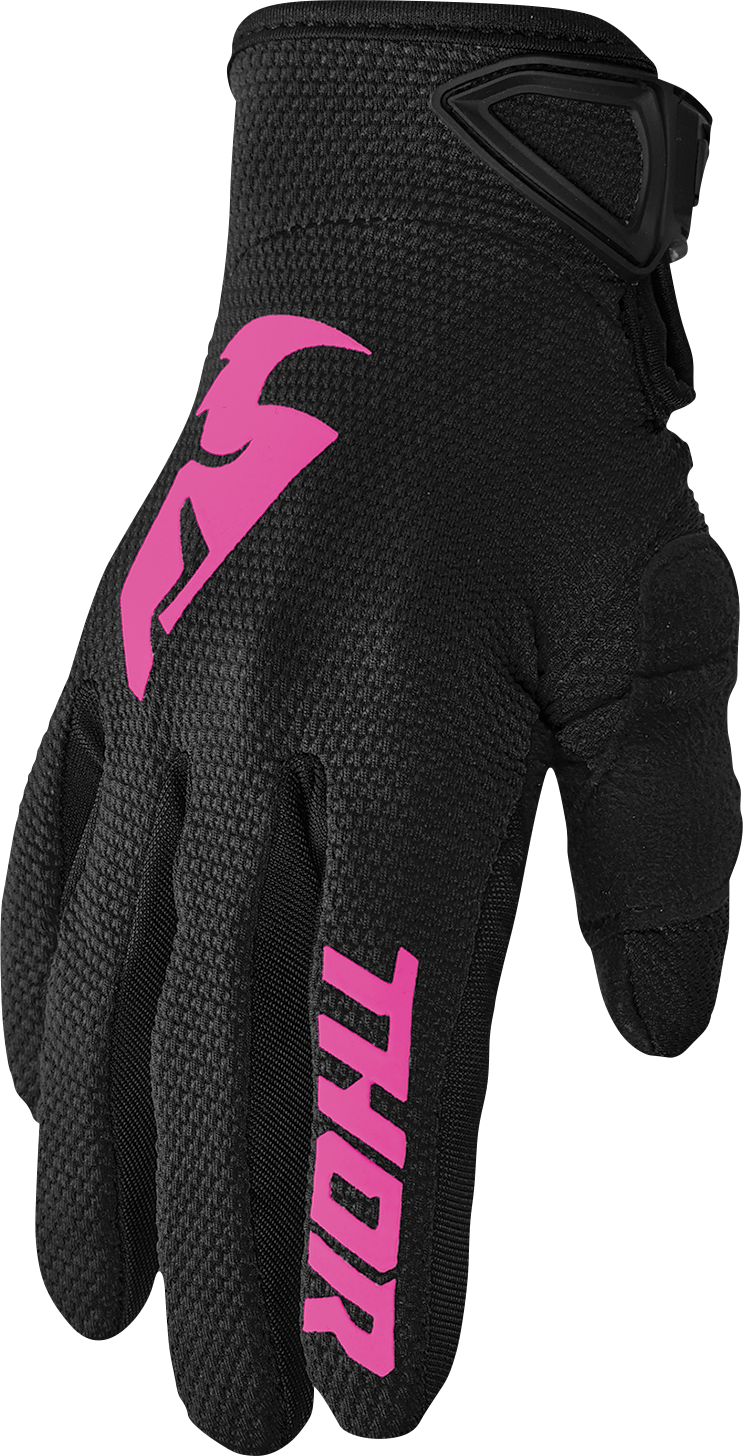 Thor Women's Sector Gloves - Black/Pink