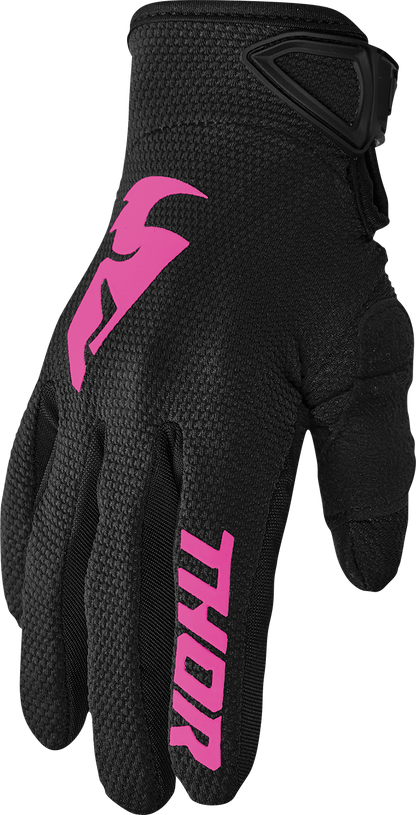 Thor Women's Sector Gloves - Black/Pink
