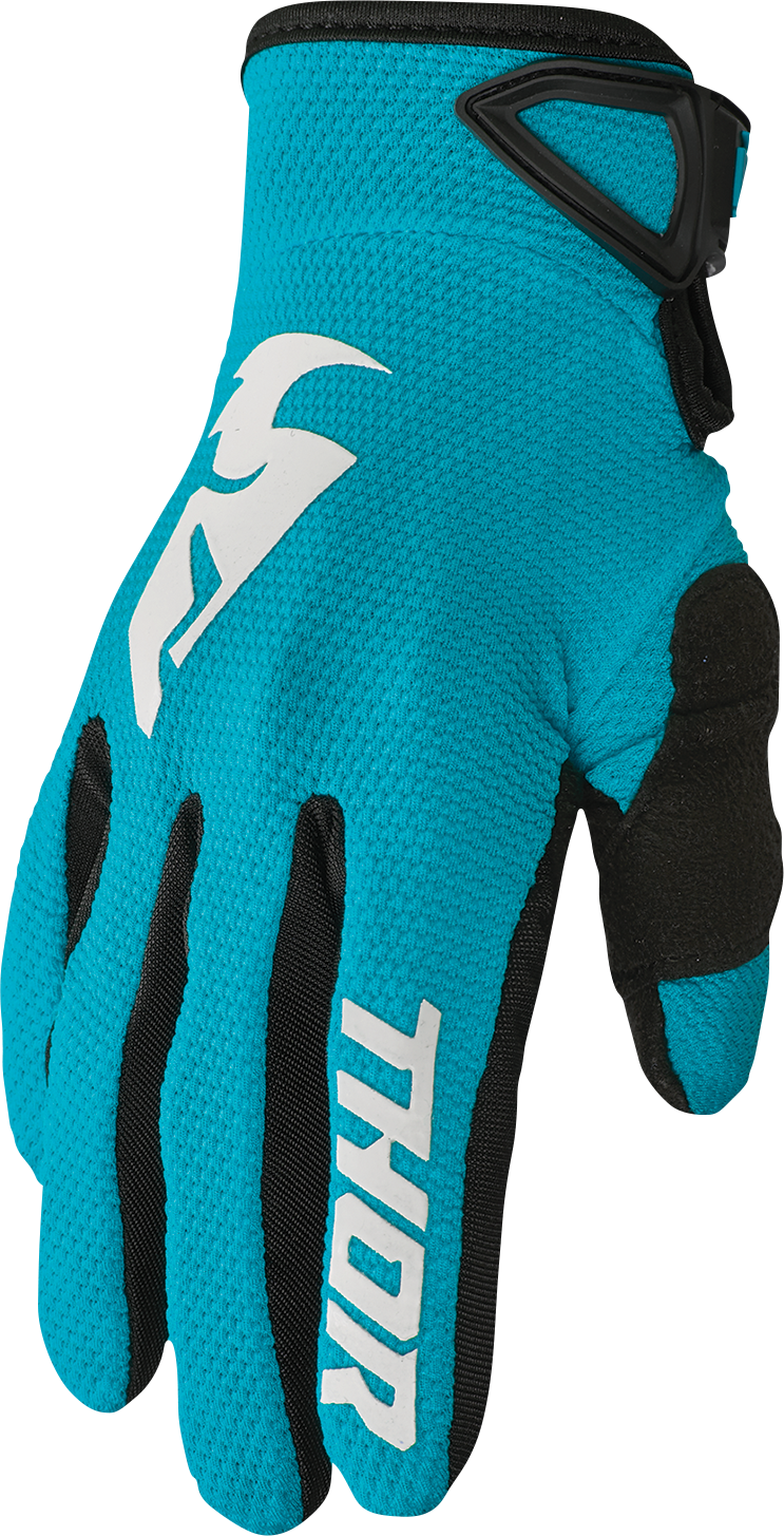 Thor Women's Sector Gloves - Aqua/Vintage White