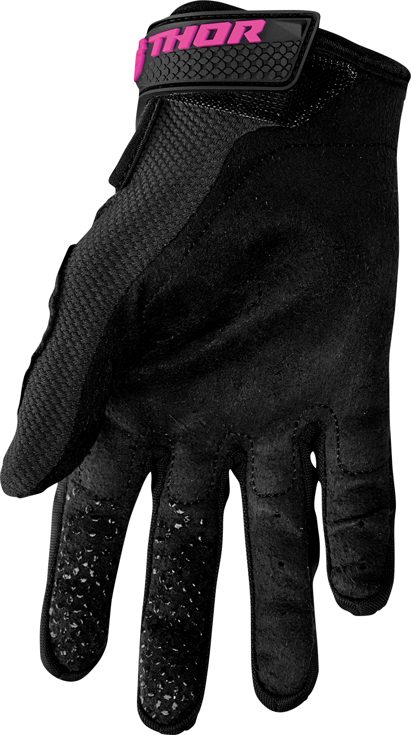 Thor Women's Sector Gloves - Black/Pink