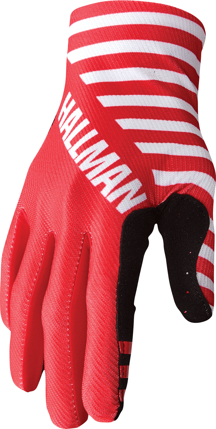 Thor Mainstay Gloves - Slice - White/Red