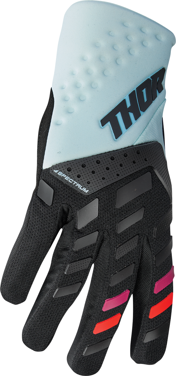 Thor Women's Spectrum Gloves - Black/Light Mint