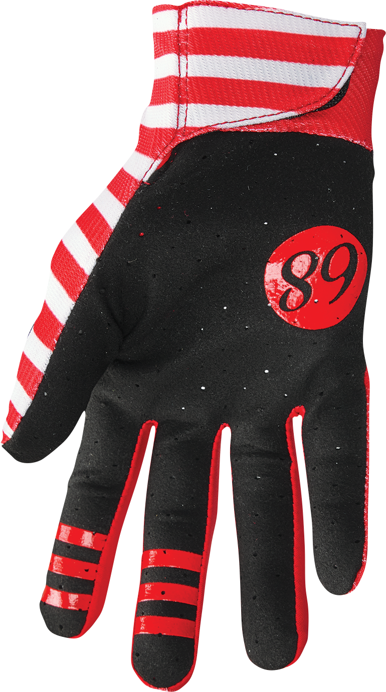 Thor Mainstay Gloves - Slice - White/Red