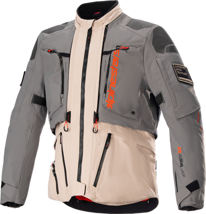 Alpinestars AMT-10R Drystar® XF Jacket - Fur Gray/Pale Brown/Spicy Orange