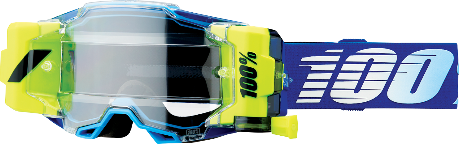 100% Armega Forecast Goggle - Roll-Off - Royal - Clear Lens 50006-00003