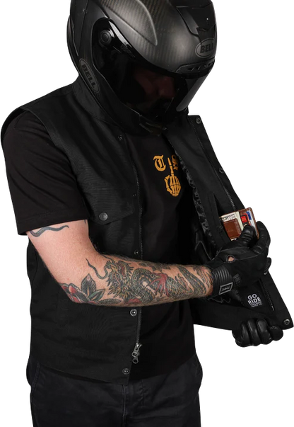 Thrashin Supply CO. Nightrider v2 Riding Vest - Black