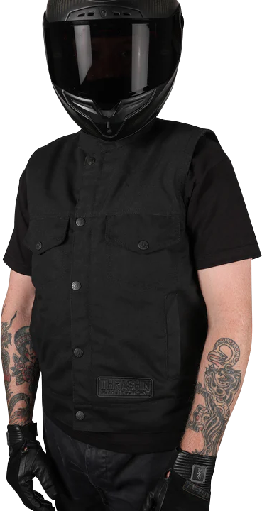 Thrashin Supply CO. Nightrider v2 Riding Vest - Black