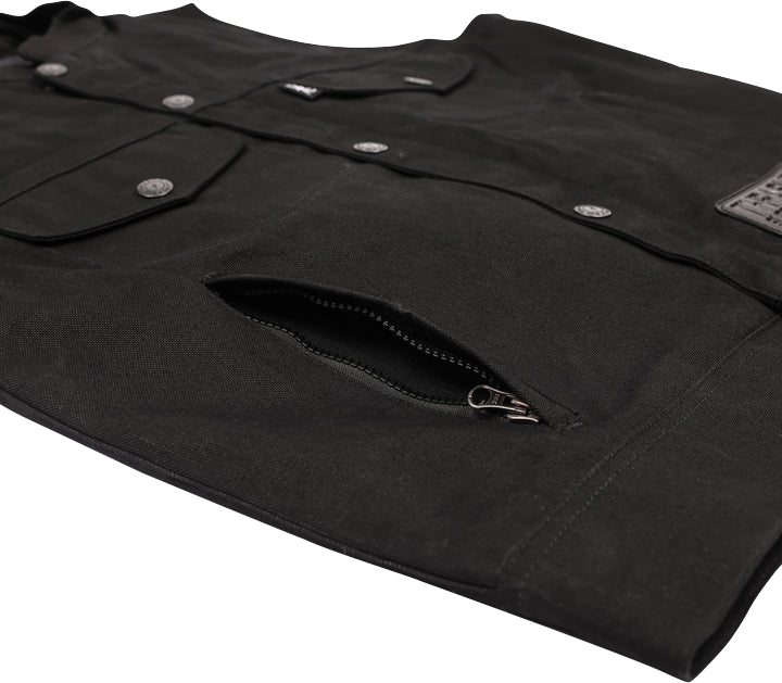 Thrashin Supply CO. Nightrider v2 Riding Vest - Black
