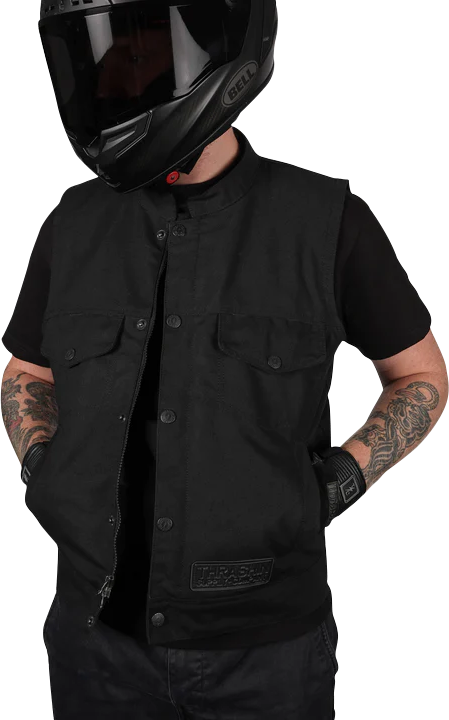 Thrashin Supply CO. Nightrider v2 Riding Vest - Black