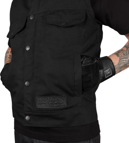 Thrashin Supply CO. Nightrider v2 Riding Vest - Black