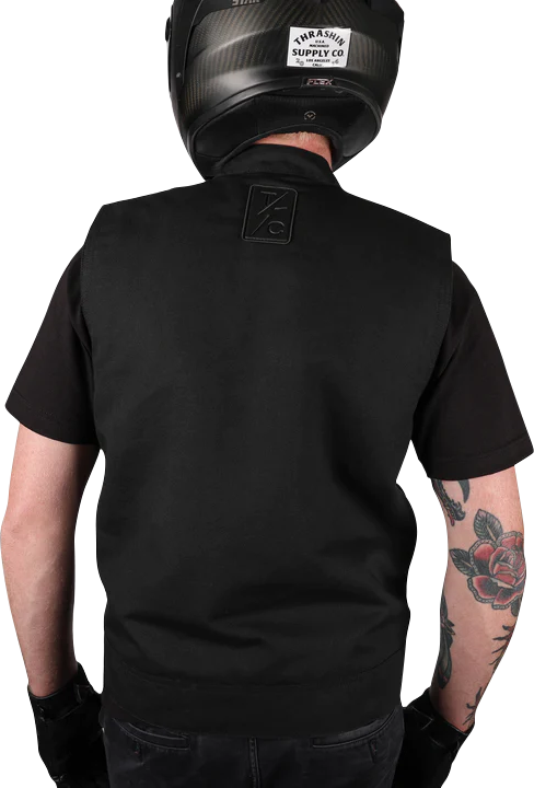 Thrashin Supply CO. Nightrider v2 Riding Vest - Black
